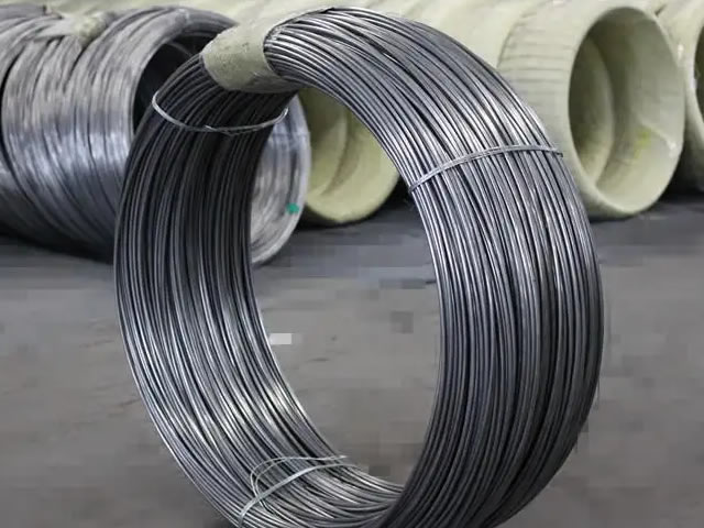 Aluminum coated carbon steel wire coils for o rings